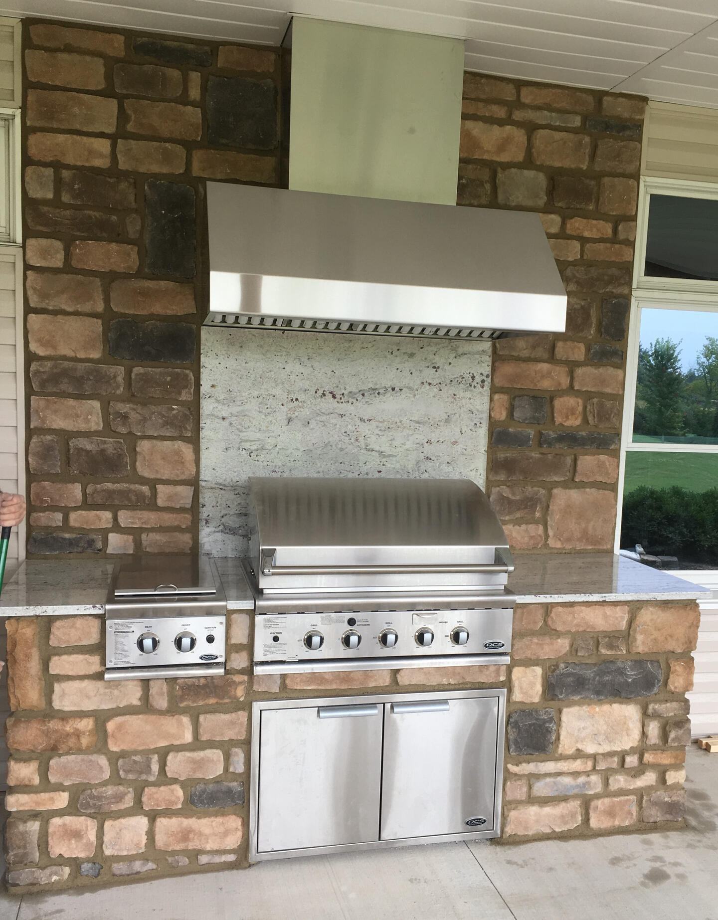 Fireplace Patch Work Sample